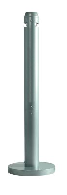 Smoking Ashtray Pole Bin - Silver