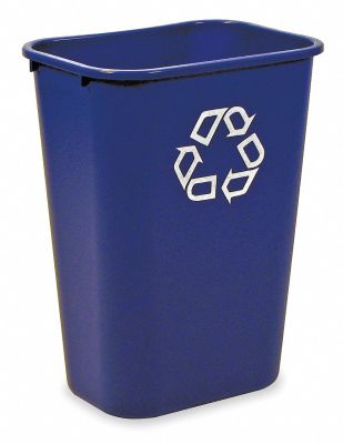 Deskside Recycling Bin - 39L - Blue