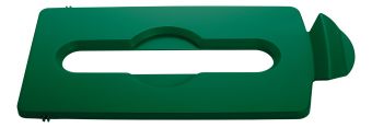Slim Jim Recycling Station Lid - Paper / Carboard - Green