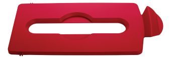 Slim Jim Recycling Station Lid - Paper / Carboard - Red