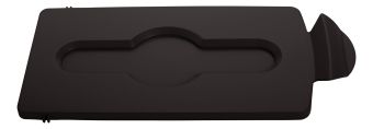 Slim Jim Recycling Station Lid - Closed - Grey