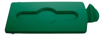 Slim Jim Recycling Station Lid - Closed - Green