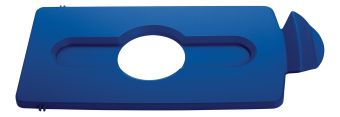 Slim Jim Recycle Waste Bin Lid - Bottles / Cans - Blue