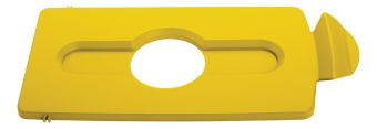 Slim Jim Recycle Waste Bin Lid - Bottles / Cans - Yellow