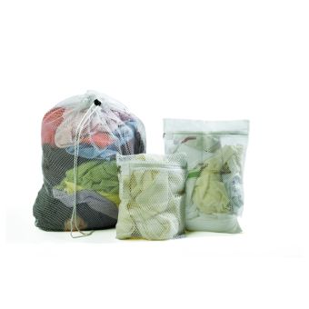 Mesh Zipped Laundry Bag - With Tag