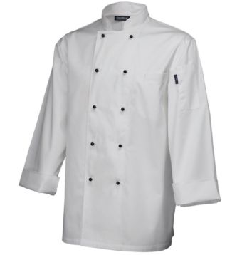 Superior Long Sleeve Head Chef Jacket - Small - White