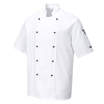 Kent Chef's Short Sleeve Jacket - XS - White