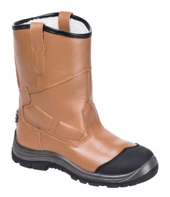 Steelite Pro S3 Fur Lined CI HRO Rigger Boots - 12 - Tan