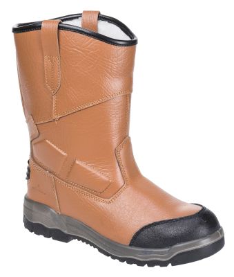 Steelite Pro S3 Fur Lined CI Rigger Boots - 10 - Tan