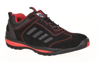 Steelite Lusum Safety Trainers - 6 - Black / Red