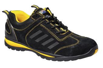Steelite Lusum Safety Trainers - 7 - Black / Yellow