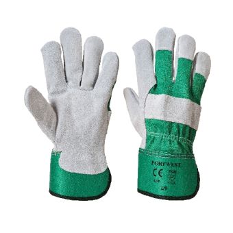 Premium Chrome Rigger Gloves - 10.5 / XL - Green