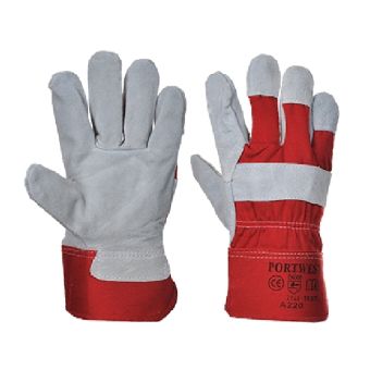Premium Chrome Rigger Gloves - 10.5 / XL - Red