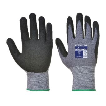 DermaFlex Nitrile Foam Gloves - 7 / S - Black
