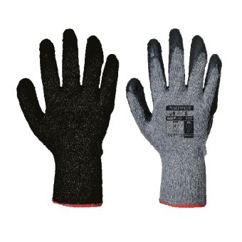 Classic Latex Grip Gloves - 8 / M - Black