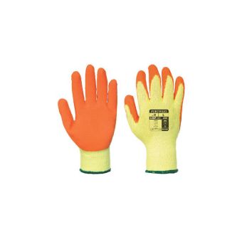 Classic Latex Grip Gloves - 11 / 2XL - Yellow / Orange