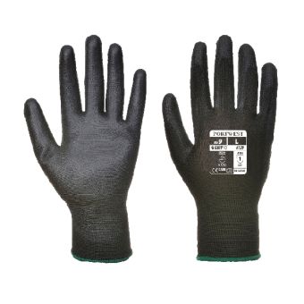 PU Palm Gloves - 10 / XL - Black