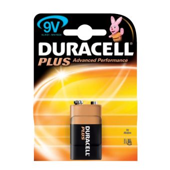 Duracell Plus Alkaline Battery - 9V
