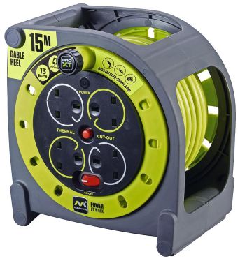 4 Way Extension Reel - 15m