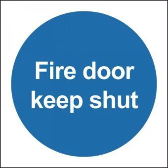 Fire Door Keep Shut Sign - Self Adhesive
