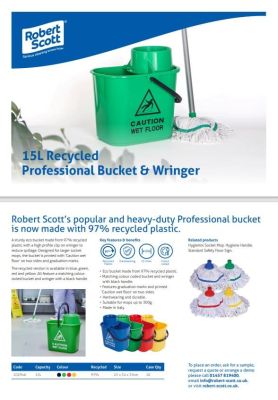 Professional Bucket and Wringer - Red