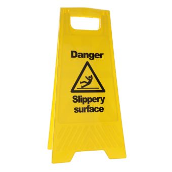 Danger Slippery Surface Floor Stand