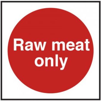 Raw Meat Only Vinyl Sticker