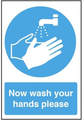 Now Wash Your Hands Please Vinyl Sticker