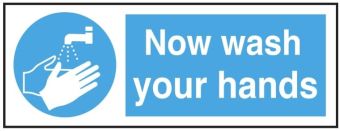 Now Wash Your Hands Vinyl Sticker