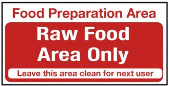 Raw Food Only Vinyl Sticker
