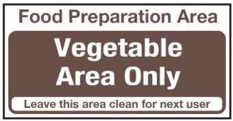 Vegetable Area Only Vinyl Sticker