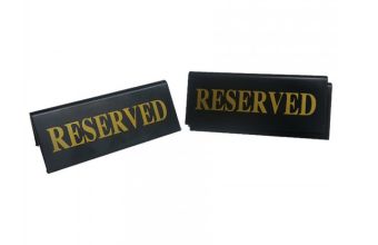 Reserved Signs - Gold