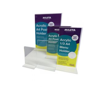 Freestanding Double Sided Acrylic Display - A6