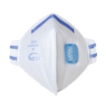 FFP2 Valved Fold Flat Respirator - 20 Pack