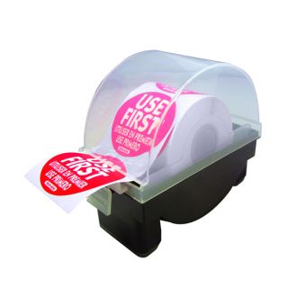 Plastic Single Roll Label Dispenser - 2.5cm Labels
