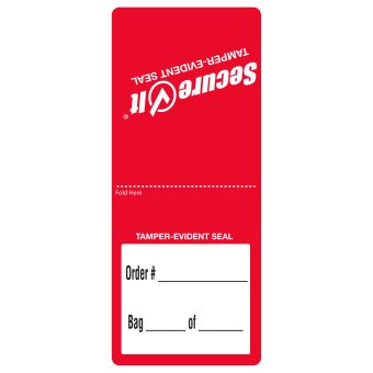 SecureIt Tamper-Evident Seal Labels - 64mm x 152mm
