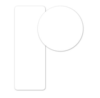 DateCodeGenie Blank Compostable Permanent Labels - 50mm x 150mm - White