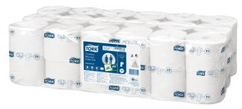 Tork NextTurn Compact Toilet Roll 112.5M, 900 Sheets, White 2 ply