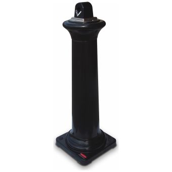 Groundskeeper Tuscan Receptacle - Black