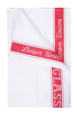 Linen Union Glass Cloth -  Red