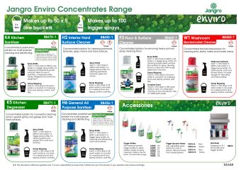 Jangro Enviro Concentrates Wall Chart - A3