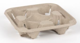 Moulded 4 Cup Carry Trays