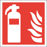 Fire Extinguisher Symbol Sign - Rigid