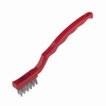 Stainless Steel Niche Brush - 180mm - Red