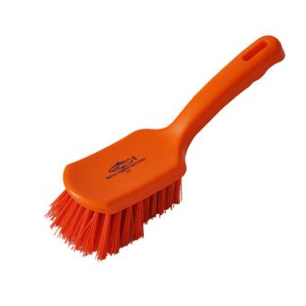 Premier Medium Short Handled Churn Brush - 254mm - Orange