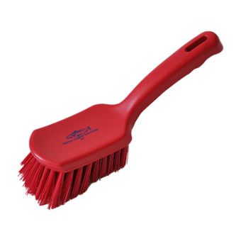 Premier Medium Short Handled Churn Brush - 254mm - Red