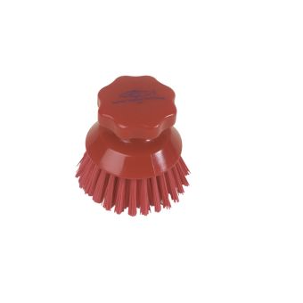 Hygiene Round Hand Scrubbing Brush - 115mm - Red