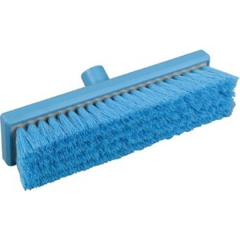 Hygiene Soft Flat Sweeping Broom Head - 305mm - Blue