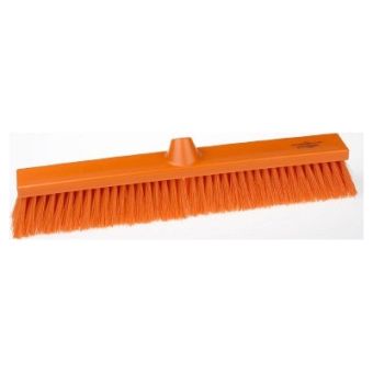 Premier Medium Flat Sweeping Broom Head - 500mm - Orange