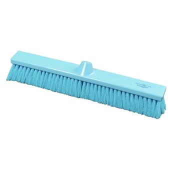 Premier Stiff Flat Sweeping Broom Head - 500mm - Blue